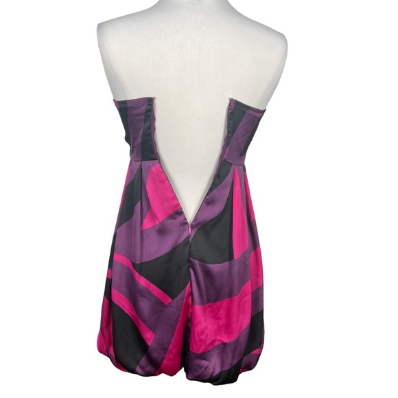 Twentyone F21 Strapless Sweetheart Neck Empire Waist Bubble Hem Party Minidress - Picture 3 of 5